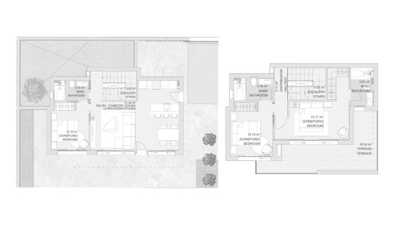 Villa floor plan, 3 bedrooms in Santa Rosalia No. 6 (2D)